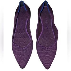 Rothy's, The Point Ballet Shoe, Purple, Flats, Slid On Shoe, Women's Sz 7.5, Com